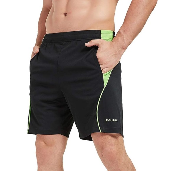 Athletic Running Shorts with Pockets 7” Quick Dry Breathable Gym Workout Shorts - Picture 1 of 7